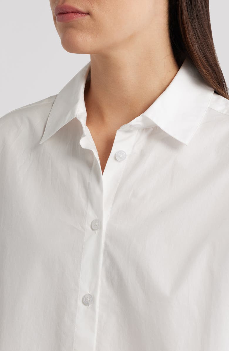 French Connection Rhodes Poplin Button-Up Shirt, Alternate, color, Summer White