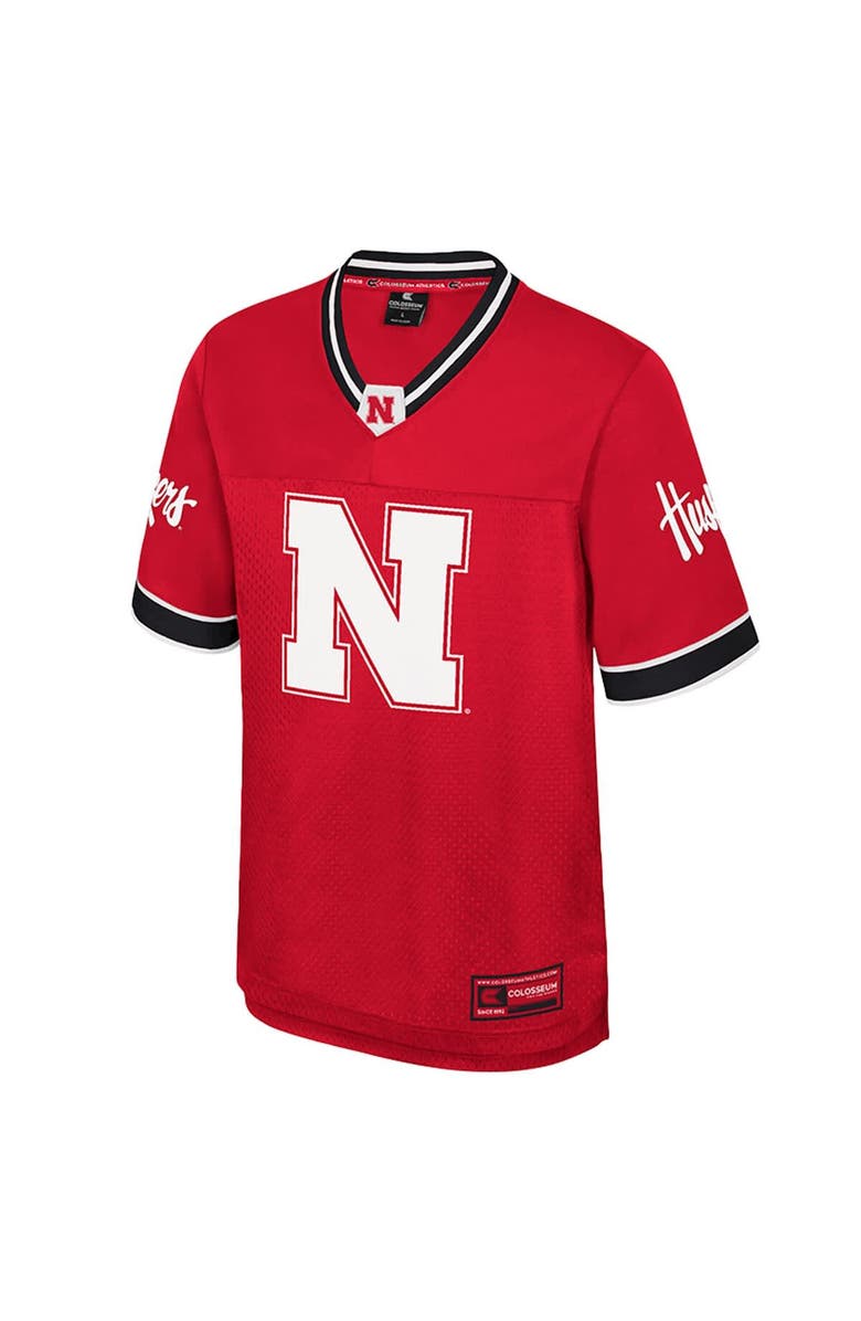 COLOSSEUM Men's Colosseum  Red Nebraska Huskers Nothing But The Hits Football Jersey, Alternate, color, 