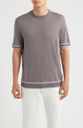 BOSS Norberto Linen Blend Short Sleeve Sweater