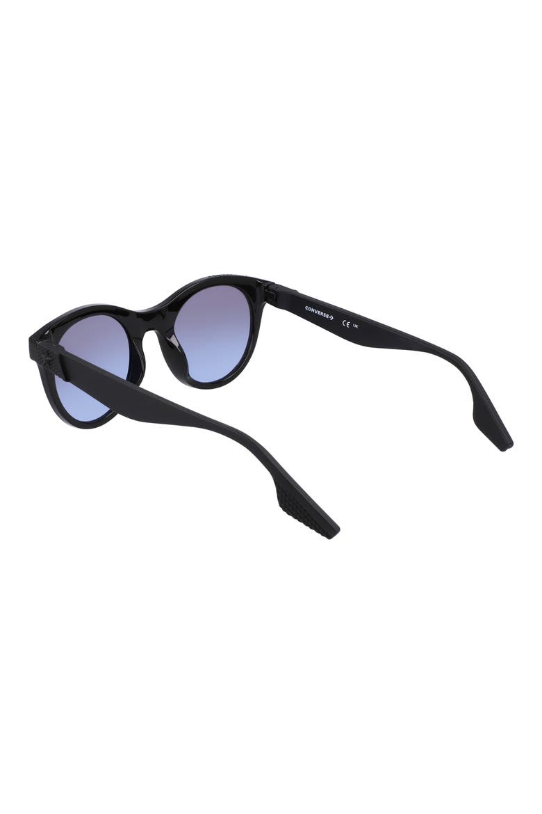 Restore 49mm Gradient Round Sunglasses, Alternate, color, BLACK