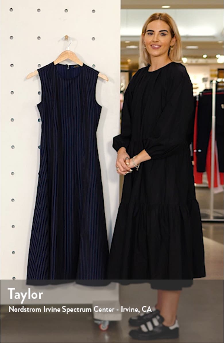 Pinstripe Midi Dress, sales video thumbnail