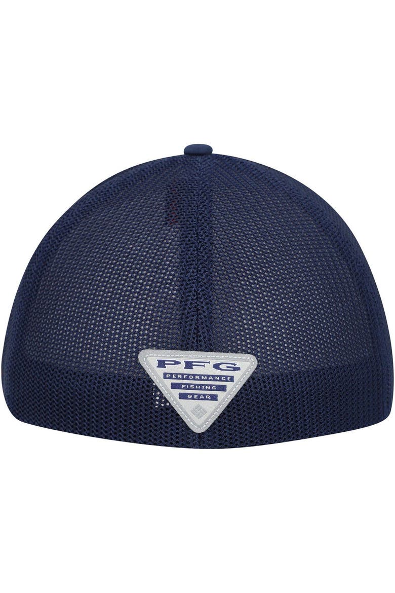 Men's Columbia Navy Auburn Tigers PFG Hooks Flex Hat, Alternate, color, Navy