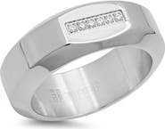 STEELTIME Men's Crystal Ring