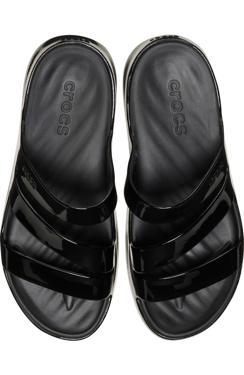 CROCS Getaway Strappy Slide Sandal, Alternate, color, Black