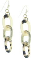OLIVIA WELLES Resin Link Drop Earrings