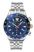 Versace Hellenyium Chronograph Bracelet Watch, 44mm