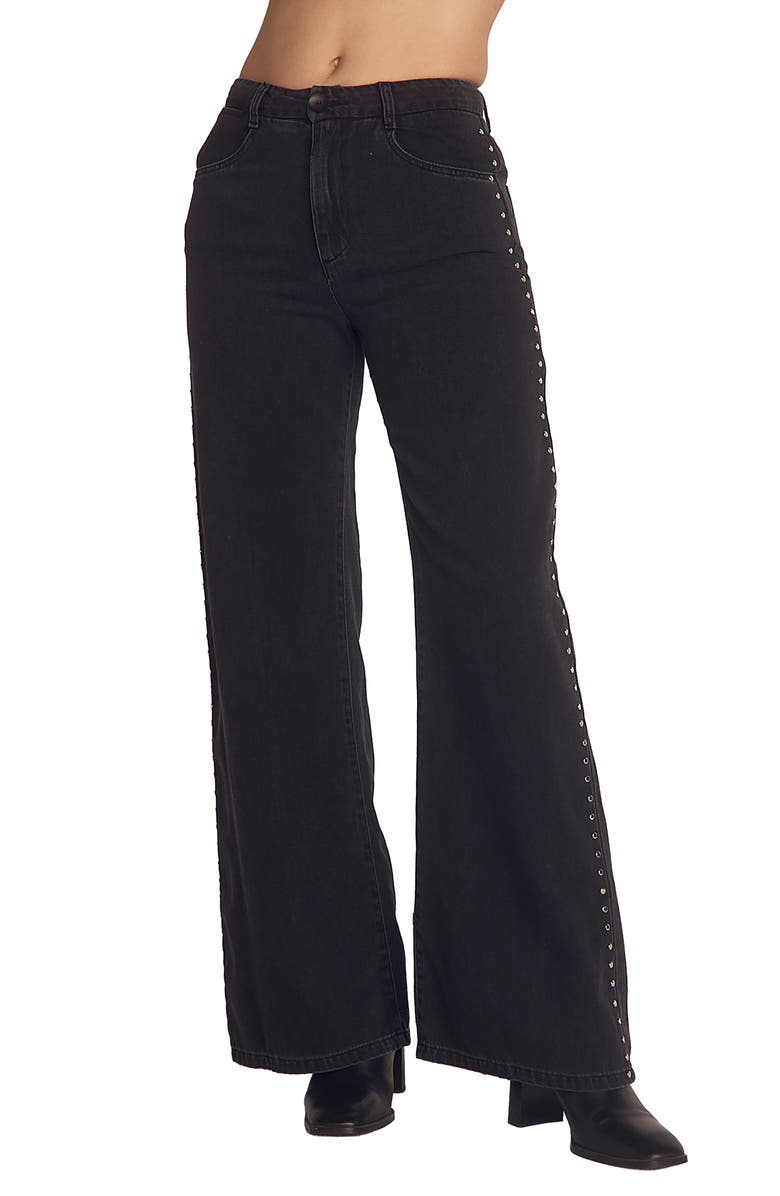 Bella Dahl Anya Studded Bootcut Jeans, Main, color, Moon Shadow Wash