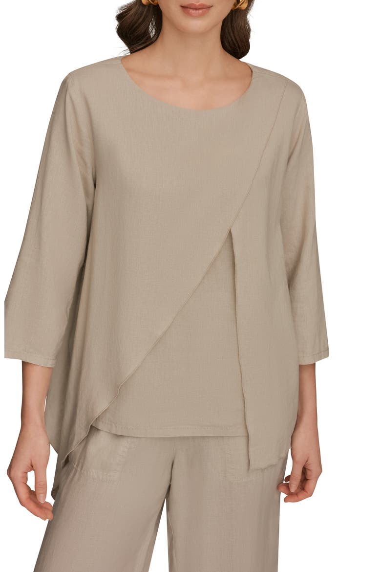 Overlap Wrap Front Top, Main, color, TUSCAN GRE