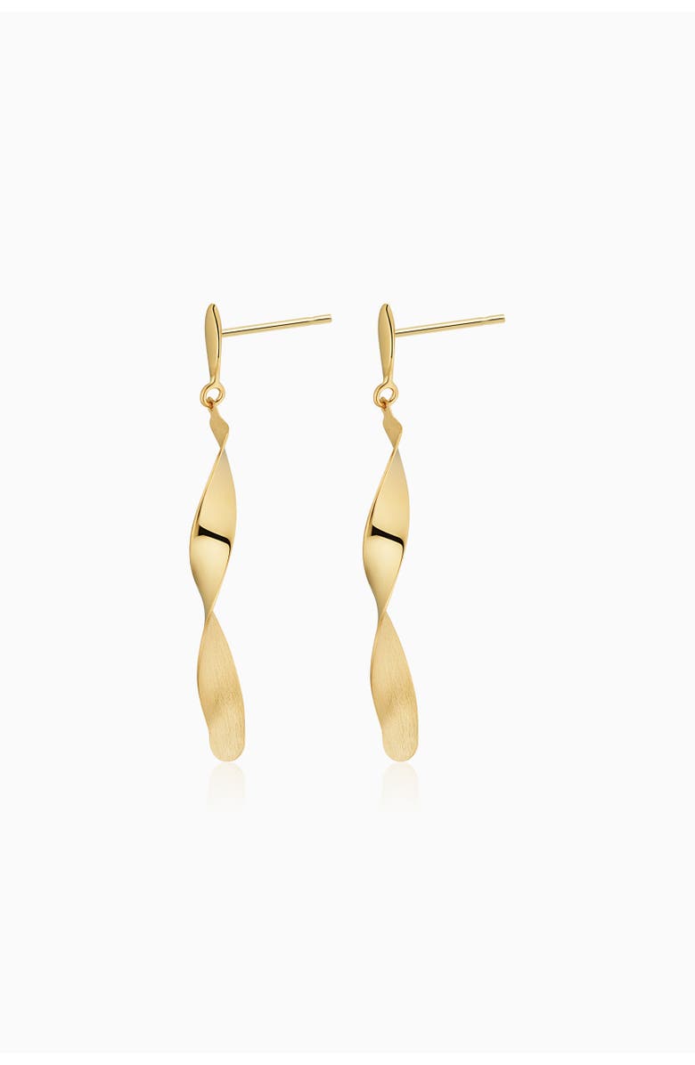 Oradina 14K Gold Candy Cane Drop Earrings, Alternate, color,