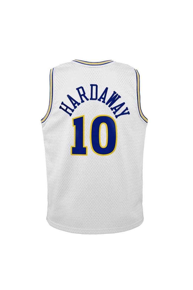 Youth Mitchell & Ness Tim Hardaway White Golden State Warriors 1990-91 Hardwood Classics Swingman Throwback Home Jersey, Alternate, color, White