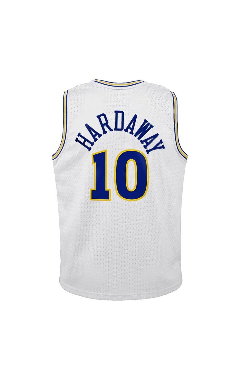 Mitchell & Ness Youth Mitchell & Ness Tim Hardaway White Golden State Warriors 1990-91 Hardwood Classics Swingman Throwback Home Jersey, Alternate, color, White