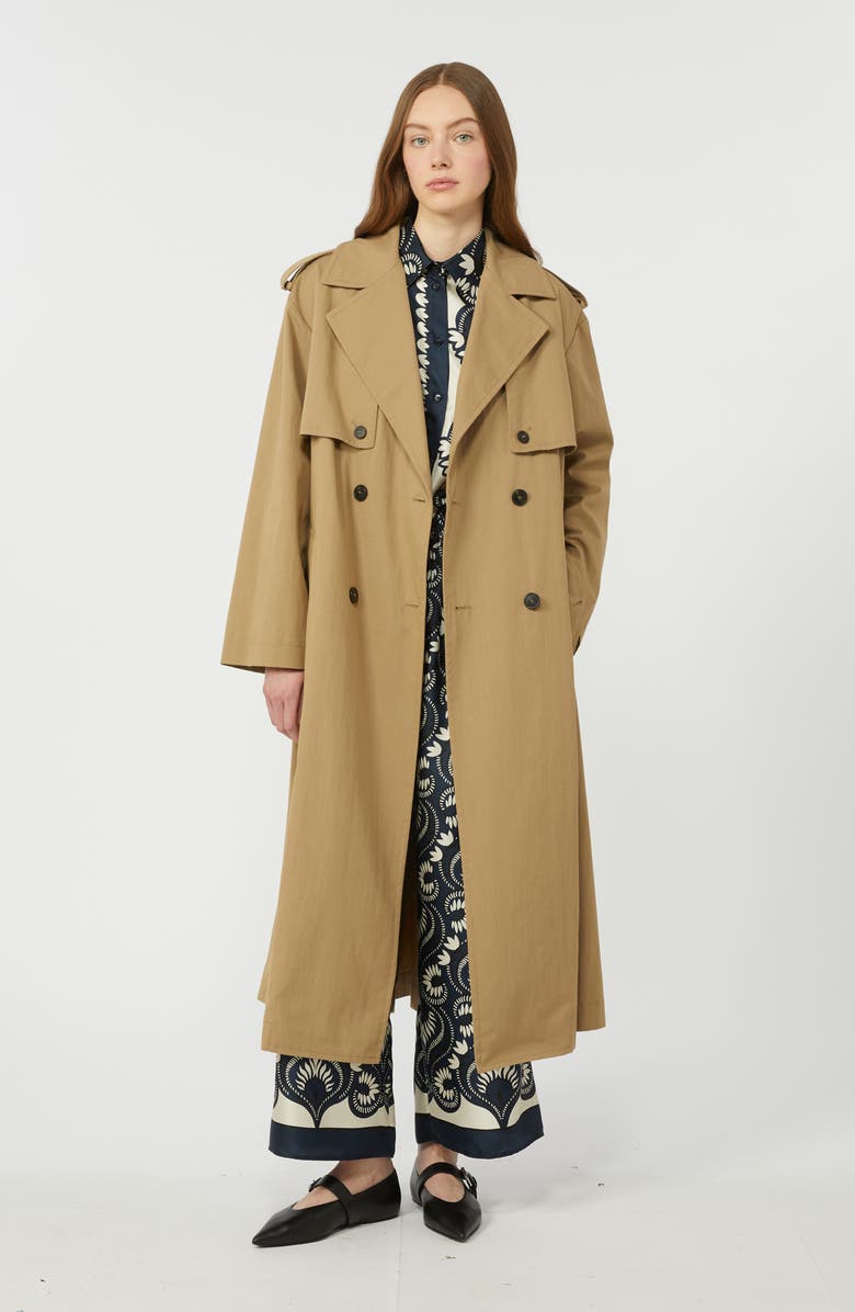 Weekend Max Mara Dotti Wide Leg Silk Pants, Alternate, color, Navy