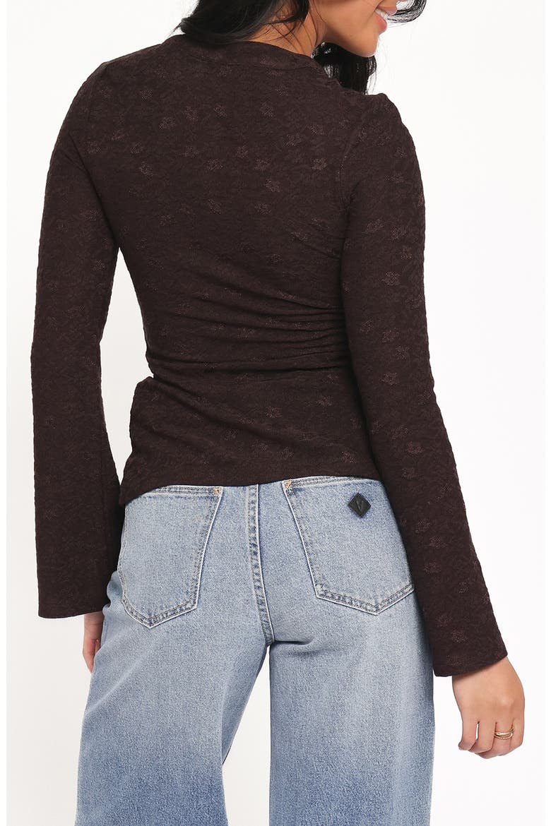 Juno Button-Up Top, Alternate, color, BROWN