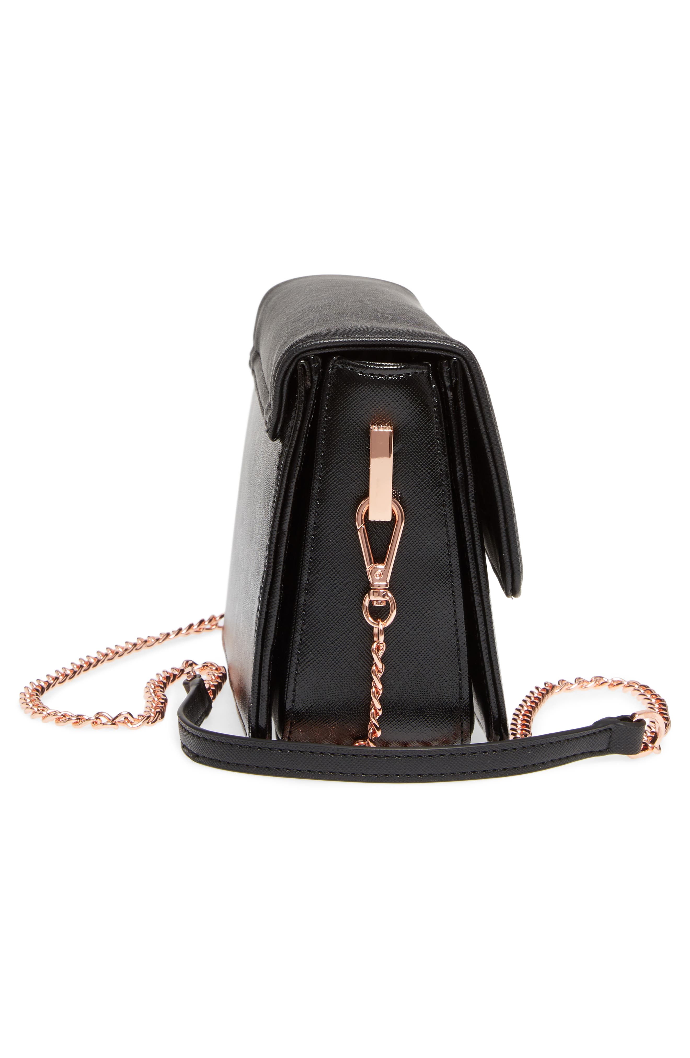 Ted Baker London Heatha Faux Leather Crossbody Bag, Alternate, color, 