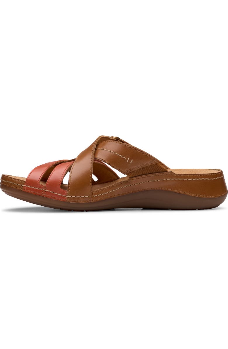 Clarks<sup>®</sup> Cecily Slide Sandal, Alternate, color, Tan Combi