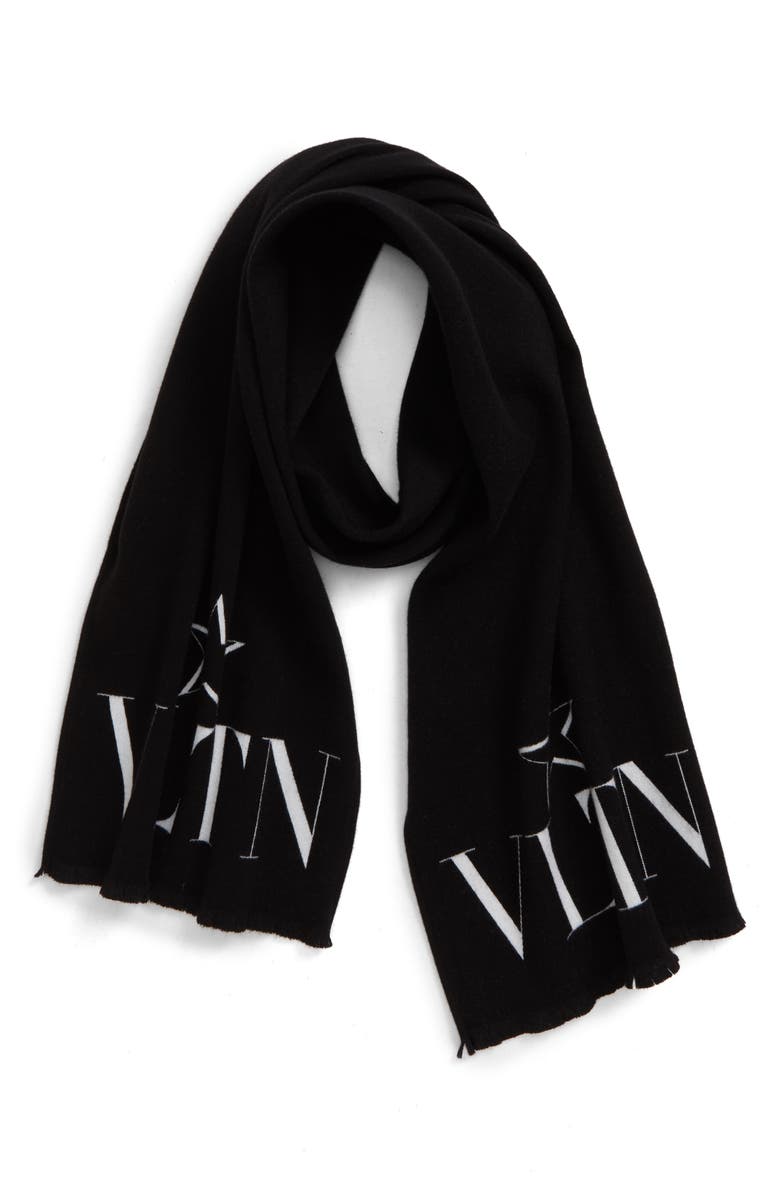 Valentino Garavani Valentino VLTNSTAR Wool & Silk Scarf, Main, color,