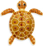 CLIFTON WILSON Yellow Turtle Lapel Pin