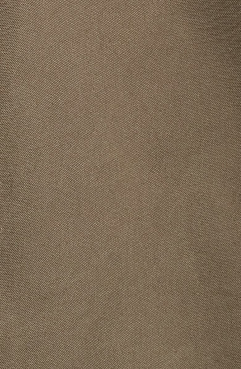 Sam Edelman Courduroy Stand Collar Cotton Trench Coat, Alternate, color, Loden