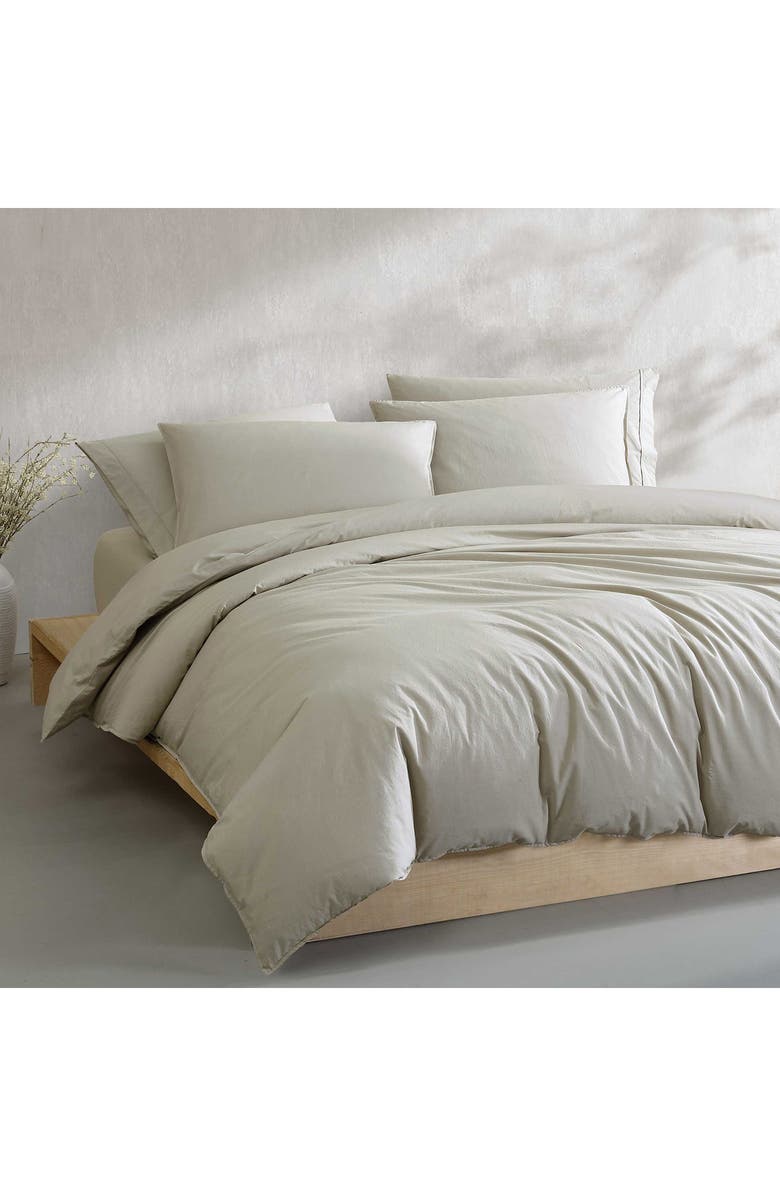 Calvin Klein Washed Percale Duvet Cover & Sham Set, Alternate, color, Absinthe Green