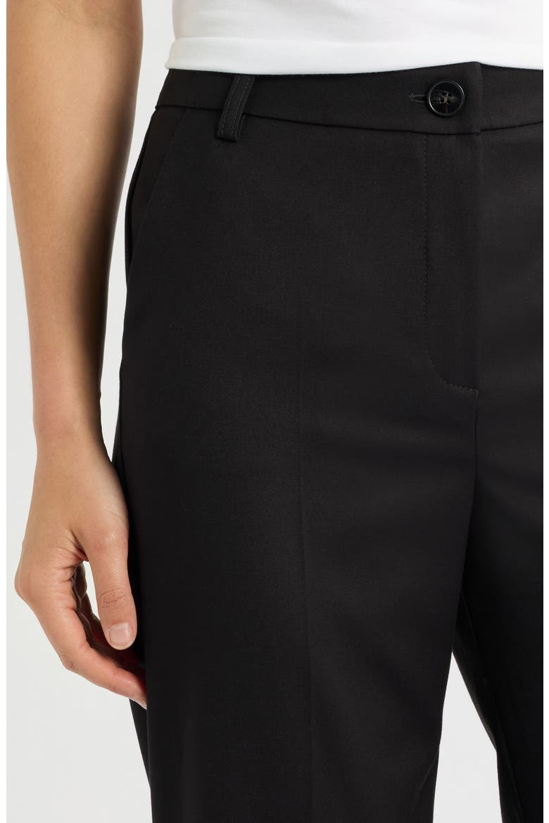Straight Leg Career Pants, Alternate, color, BLACK
