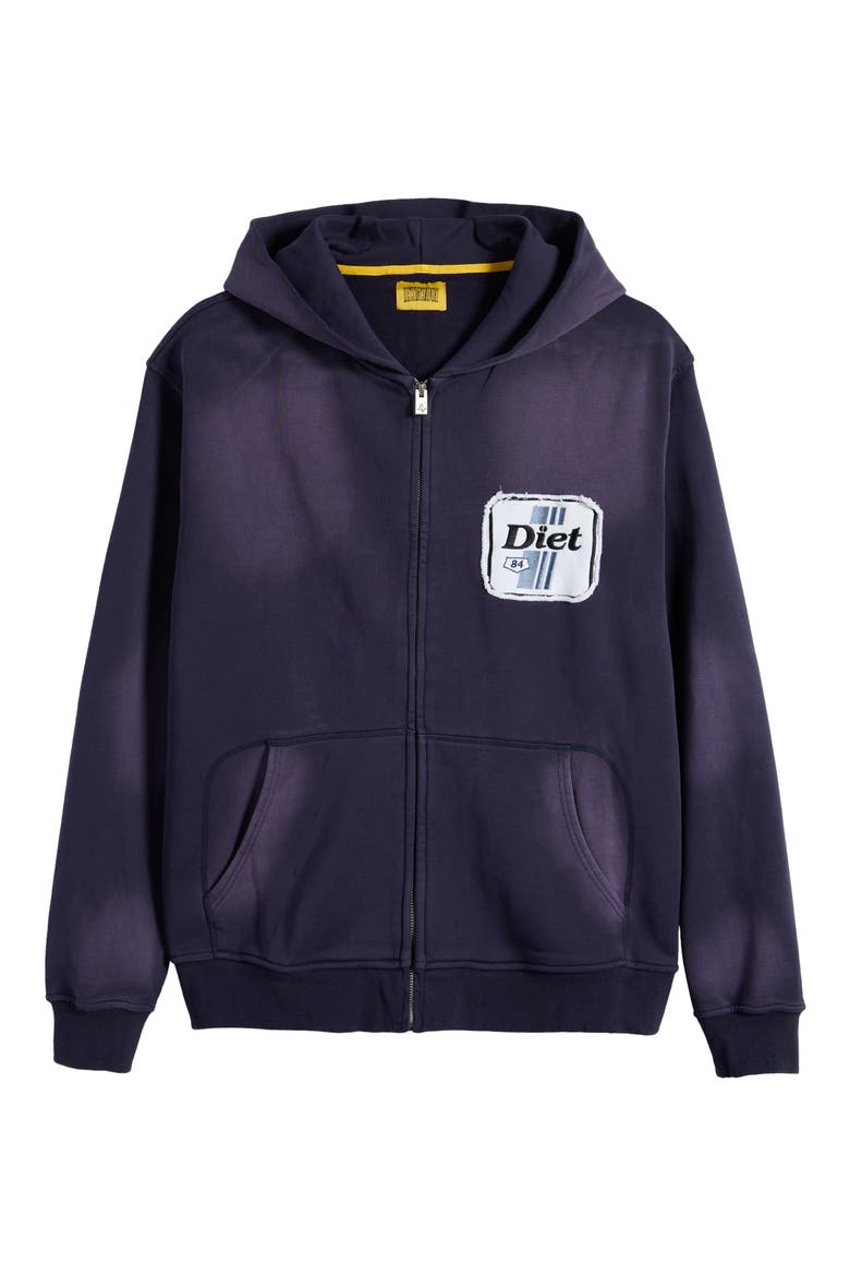 Rig Logo Patch Cotton French Terry Zip Hoodie, Alternate, color, VINTAGE NAVY