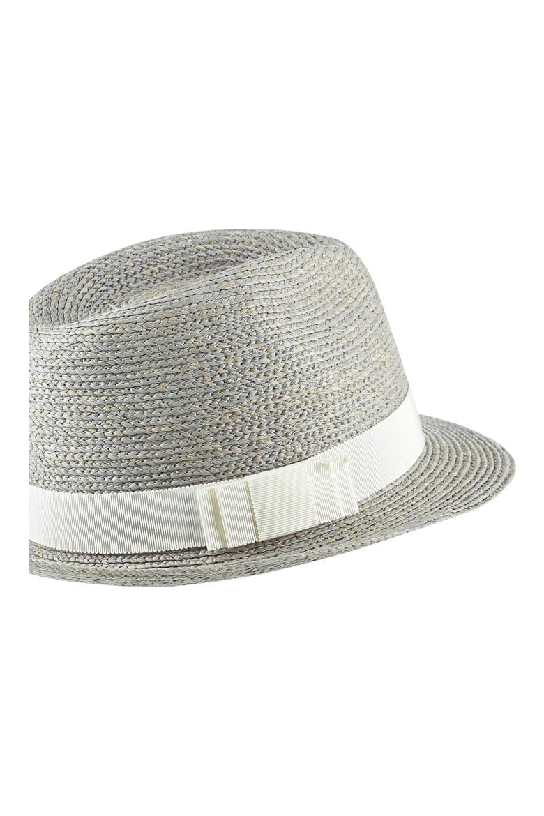 Raffia Fedora, Alternate, color, ECLIPSE MELANGE/MOONLIGHT