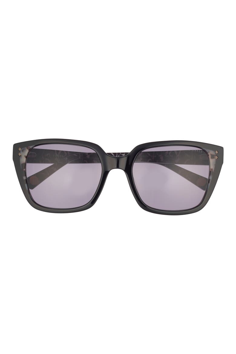 54mm Gradient Square Sunglasses, Main, color, BLACK