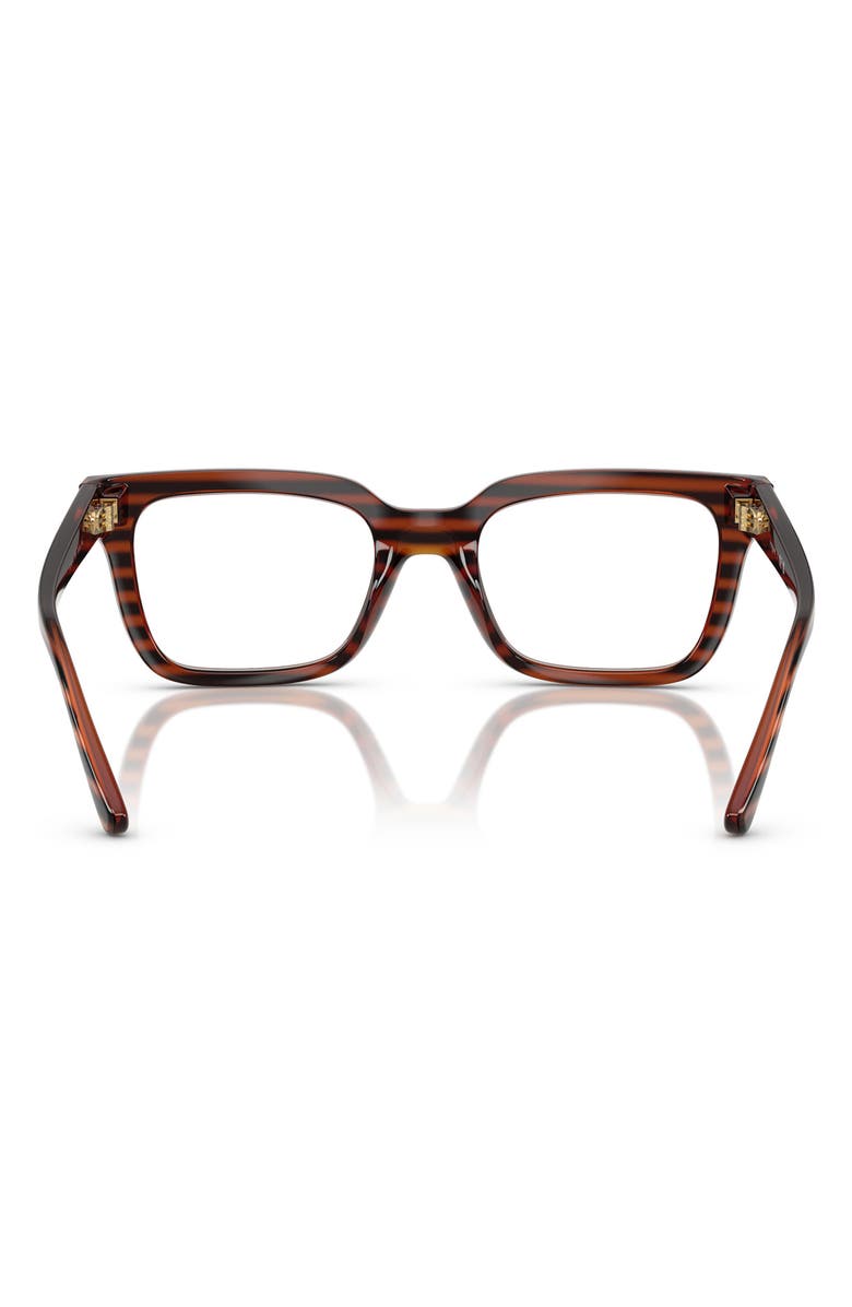 VOGUE 50mm Pillow Optical Glasses, Alternate, color, Brown Havana