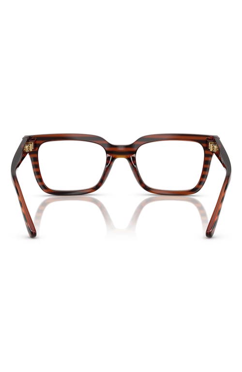 Vogue 50mm Pillow Optical Glasses In Brown Havana