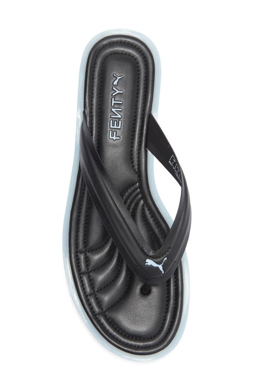 Puma X Fenty Cat Cleat Jelly Sandal In Black