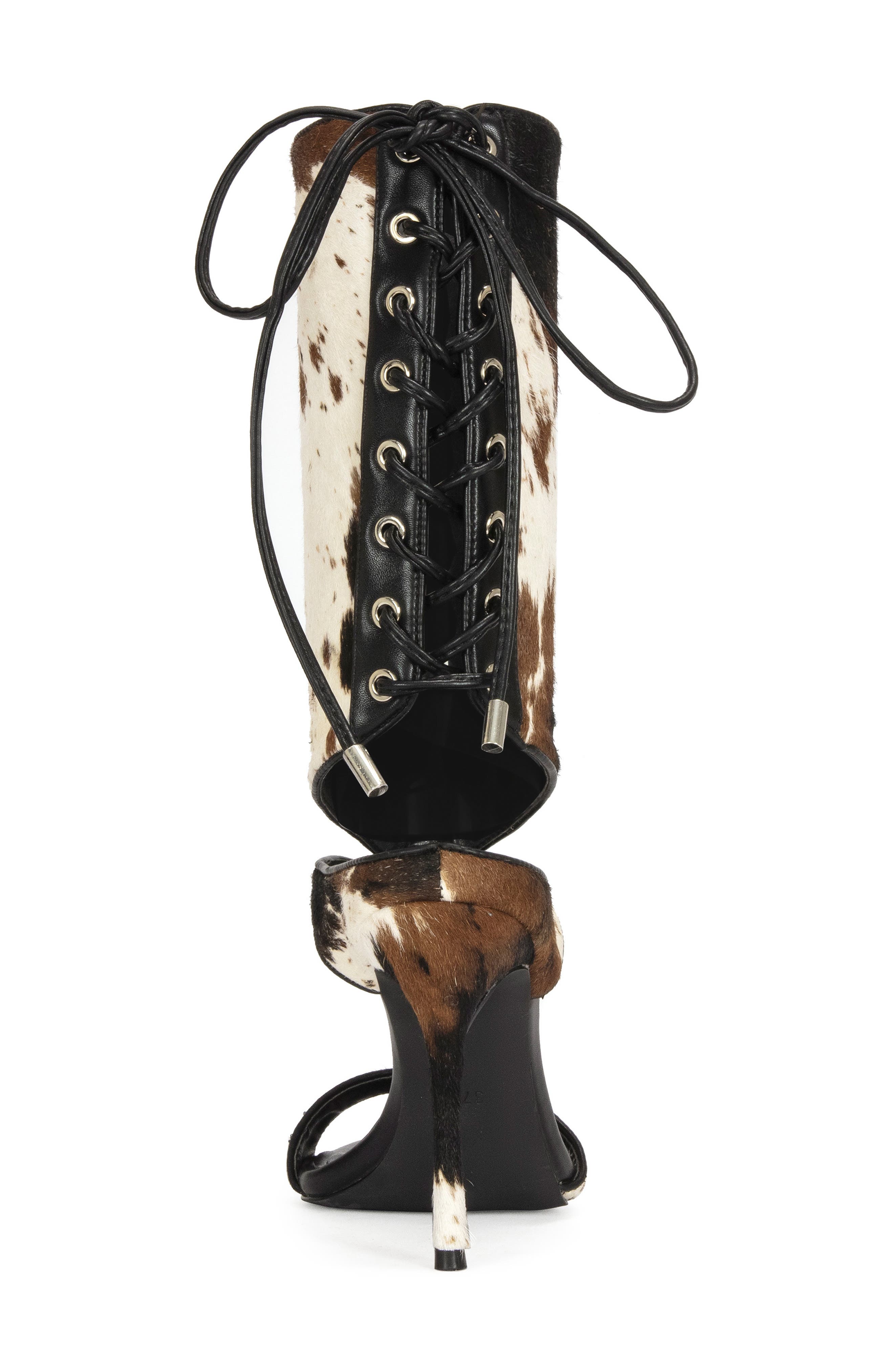 AZALEA WANG Boudier Faux Calf Hair Sandal, Alternate, color, 