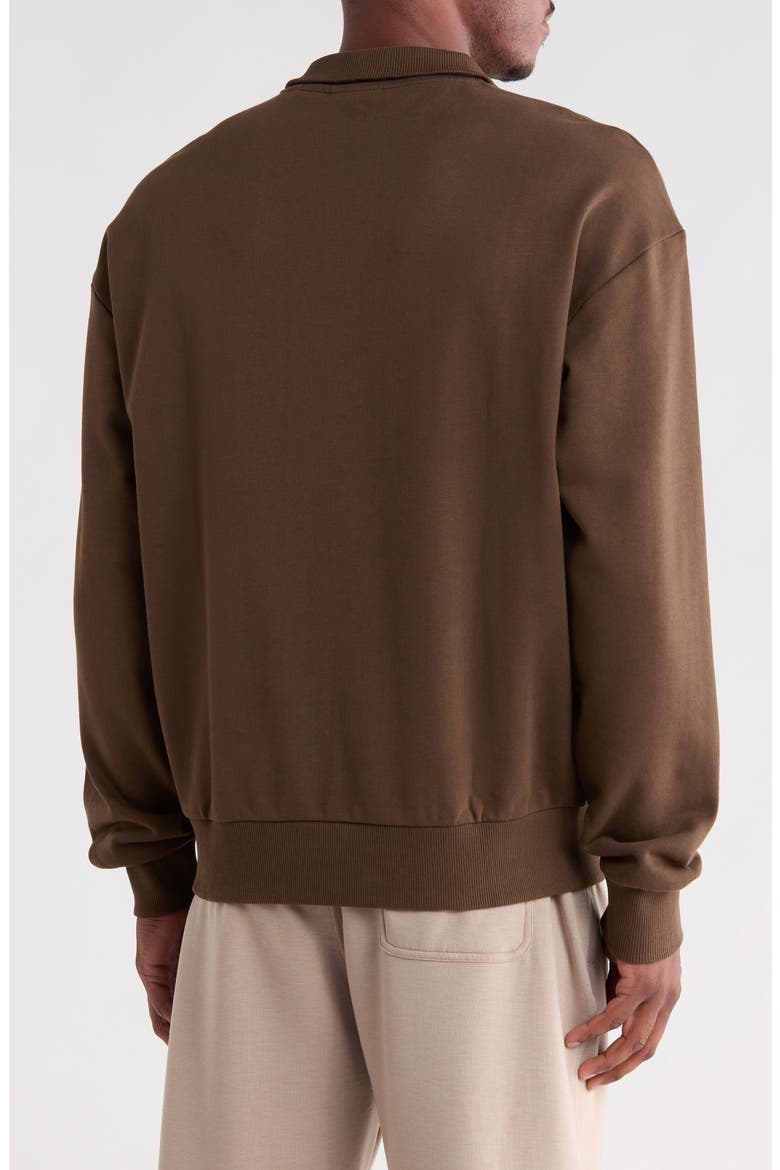 Neeler Half Zip Pullover, Alternate, color, DARK BROWN