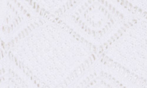 Design History Openwork Cotton Vest In White