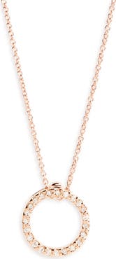 Roberto Coin Diamond Circle Pendant Necklace