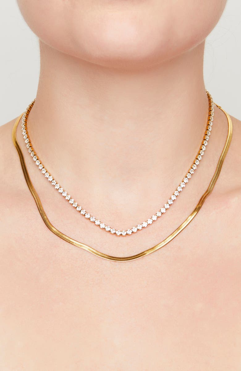 Petit Moments Moore Snake Chain Necklace, Alternate, color, Gold