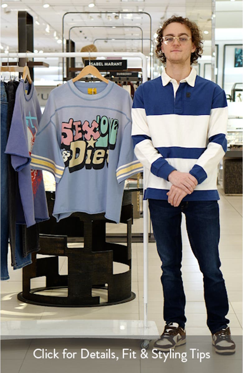 Sex, Love & Diet Cotton Graphic T-Shirt, sales video thumbnail