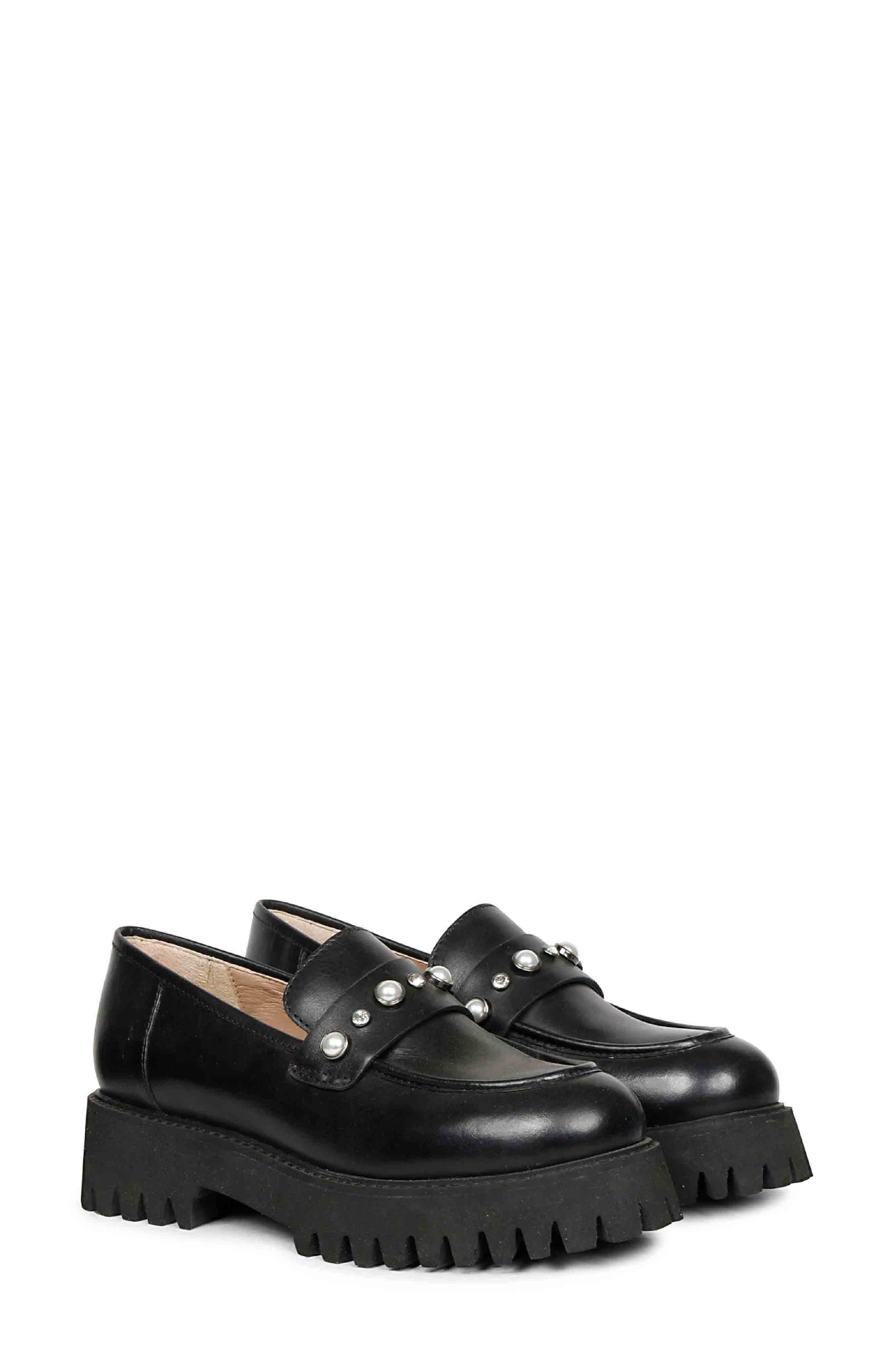 SAINT G Fern Platform Loafer, Alternate, color, Black