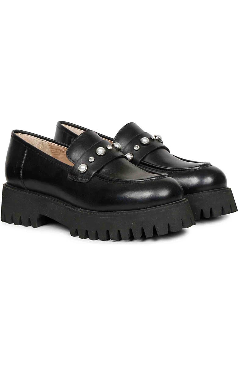 SAINT G Fern Platform Loafer, Alternate, color, Black