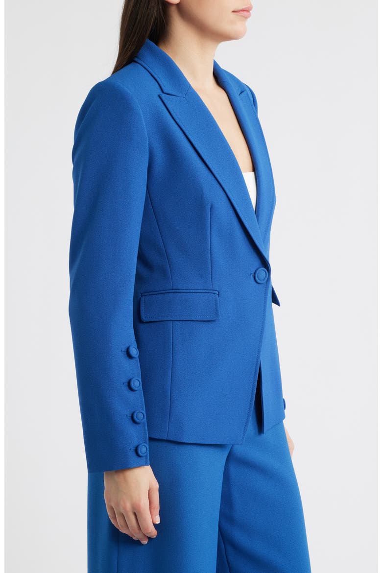 One-Button Blazer, Alternate, color, RIVERSIDE BLUE