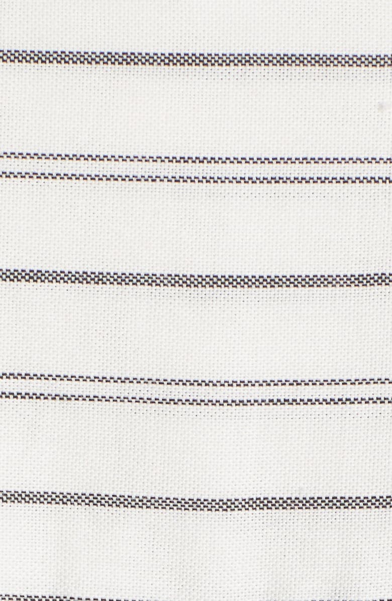 Madewell Stripe Tie Front Cotton Shirt, Alternate, color,