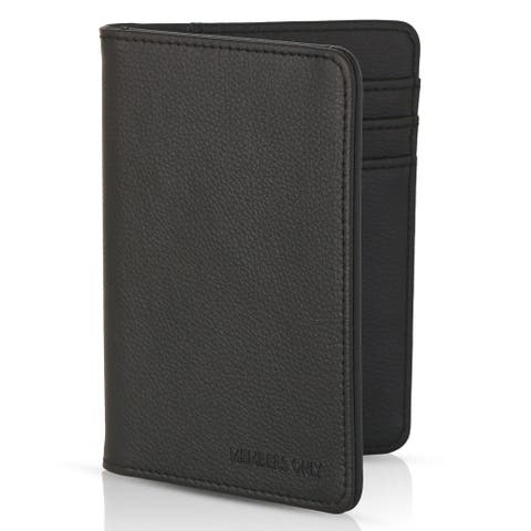 Passport Holder, Bifold Wallet with Secure Card Slots