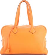 Pre-Owned Hermes Victoria II Bag Clemence 35