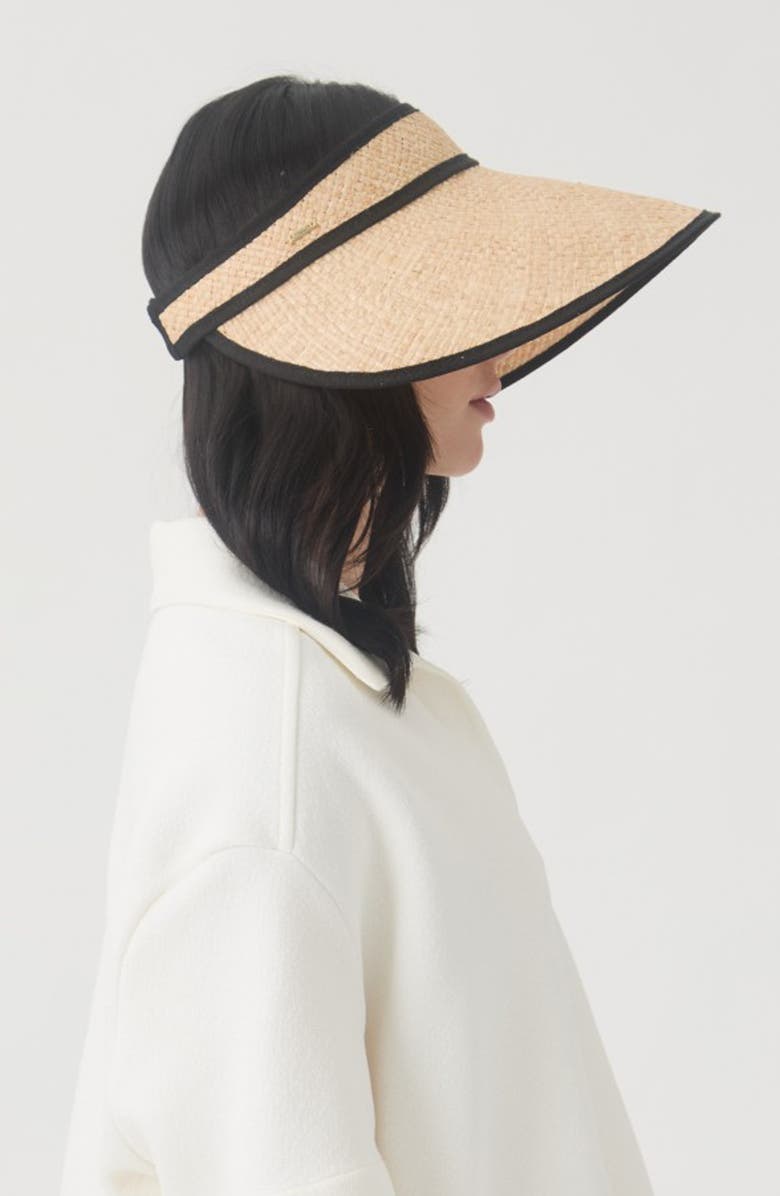 Eugenia Kim Cassidy UPF 25+ Packable Wide Brim Visor, Alternate, color, Natural