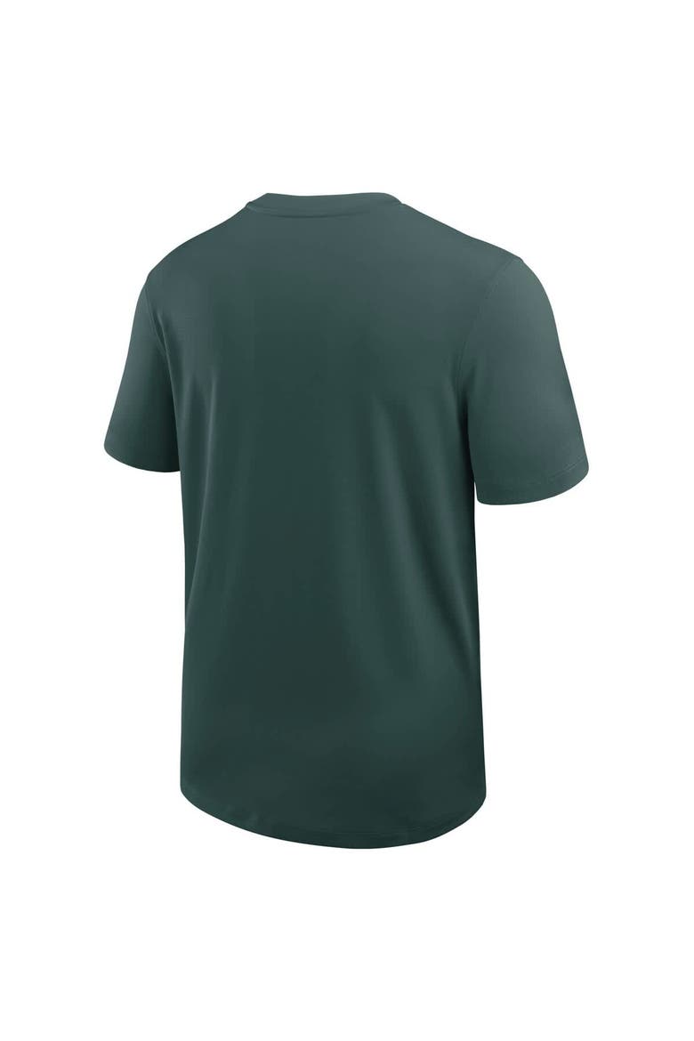 Men's Nike Green Michigan State Spartans 2025 Sideline UV Performance Coach T-Shirt, Alternate, color, Green