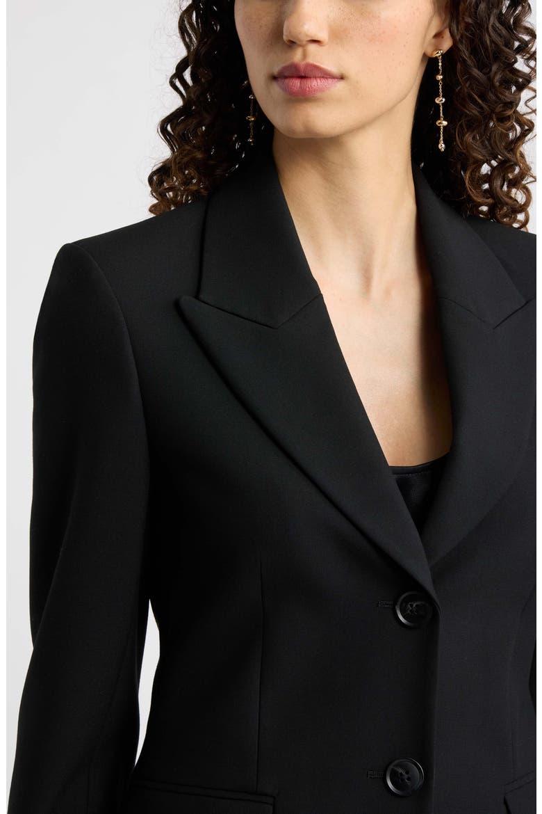 Astrid Sculpted Two-Button Blazer, Alternate, color, BLACK