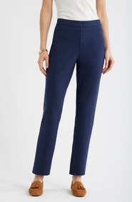 Caslon® Pull-On Stretch Ponte Skinny Ankle Pants
