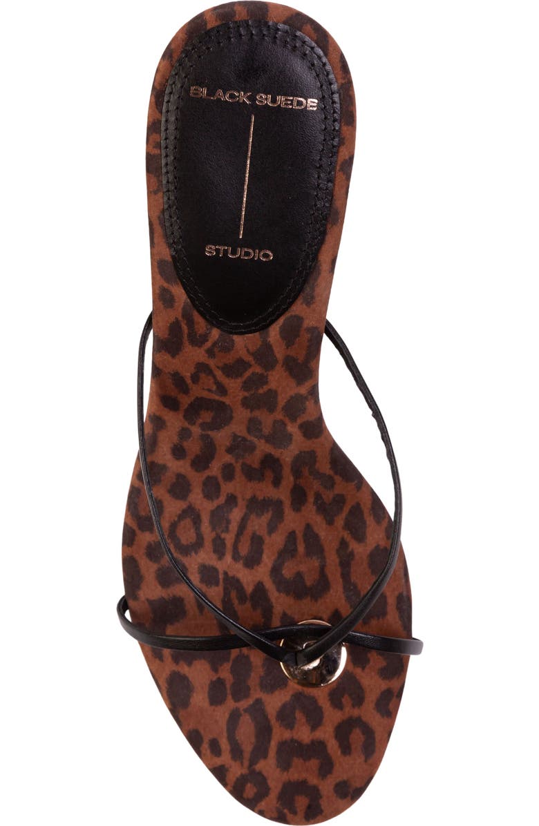 BLACK SUEDE STUDIO Gem 65 Sandal, Alternate, color, Leopard Nubuck