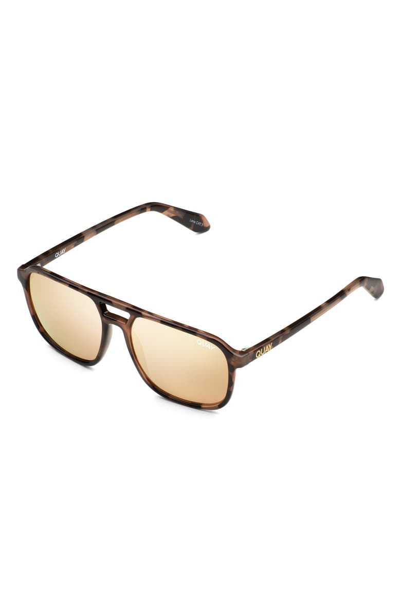 QUAY x 'Love Island' On The Fly 55mm Aviator Sunglasses, Alternate, color, 