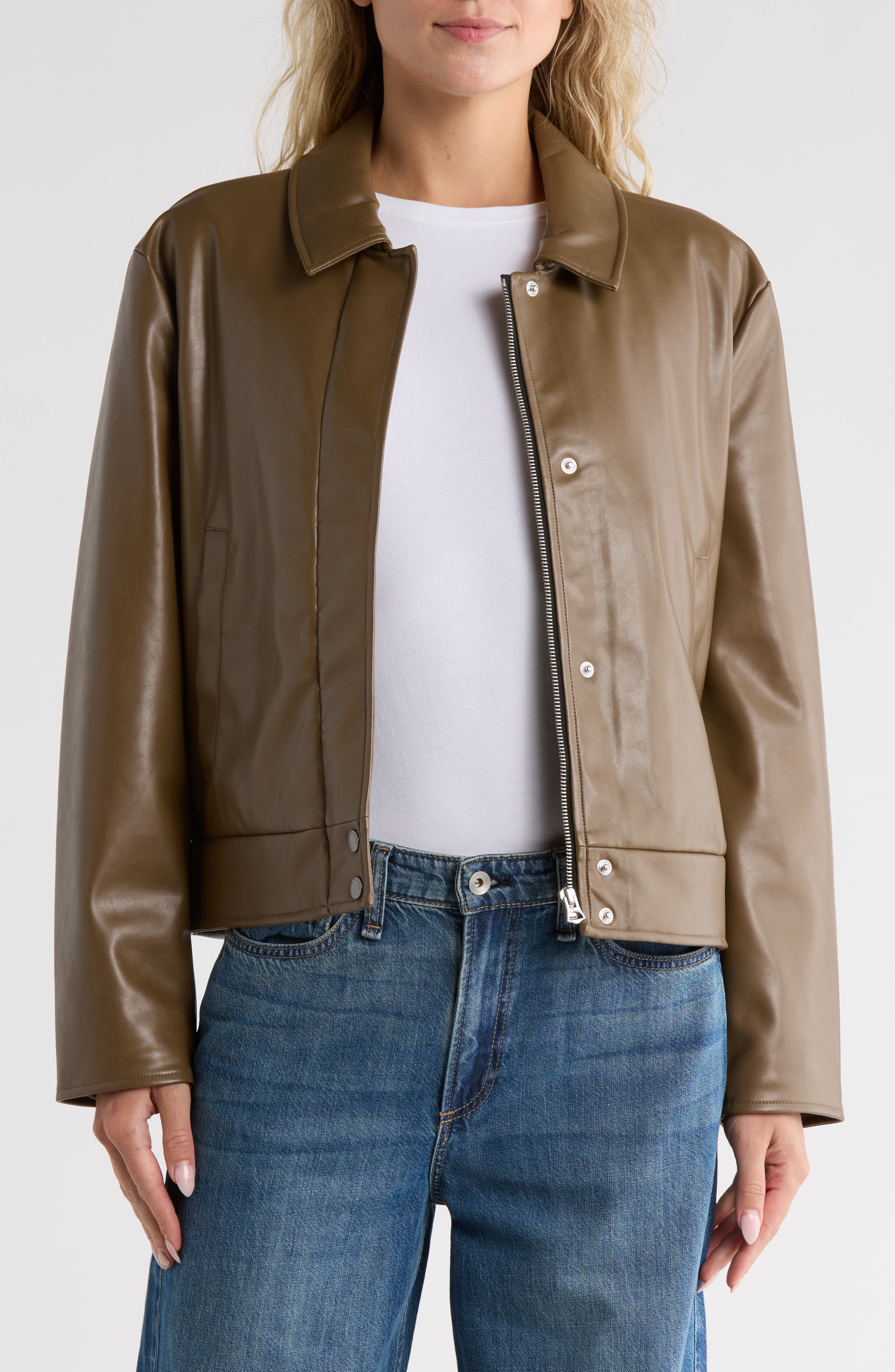 rag & bone Myla Faux Leather Jacket
