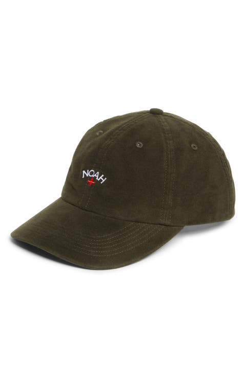 Logo Embroidered Cotton Moleskin 6-Panel Adjustable Baseball Cap